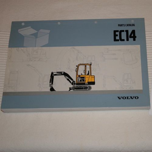 Volvo EC14 mini excavator parts catalog piezas recambios excavadora