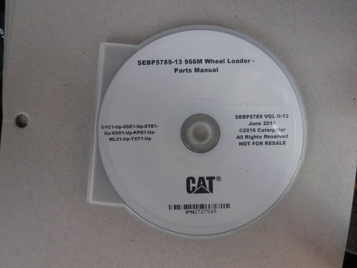Ersatzteilbuch ET-Katalog Caterpillar CAT 966M Radlader SGBP5789